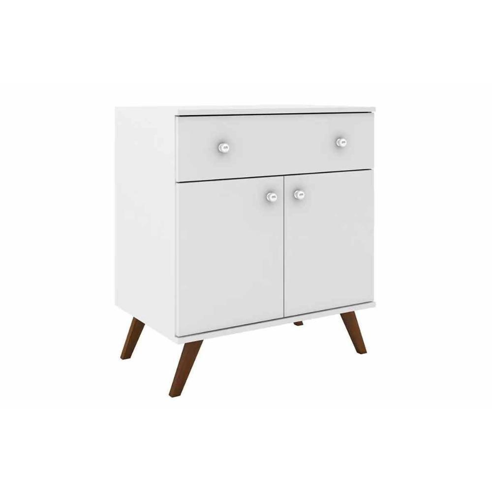 Buffet de Sala Jantar RT3021 2 Portas e 1 Gaveta Branco - Movelbento - 1