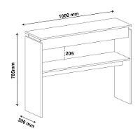 Aparador Para Sala Creta Preto Com 1 Prateleira - Artely - 2