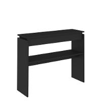 Aparador Para Sala Creta Preto Com 1 Prateleira - Artely