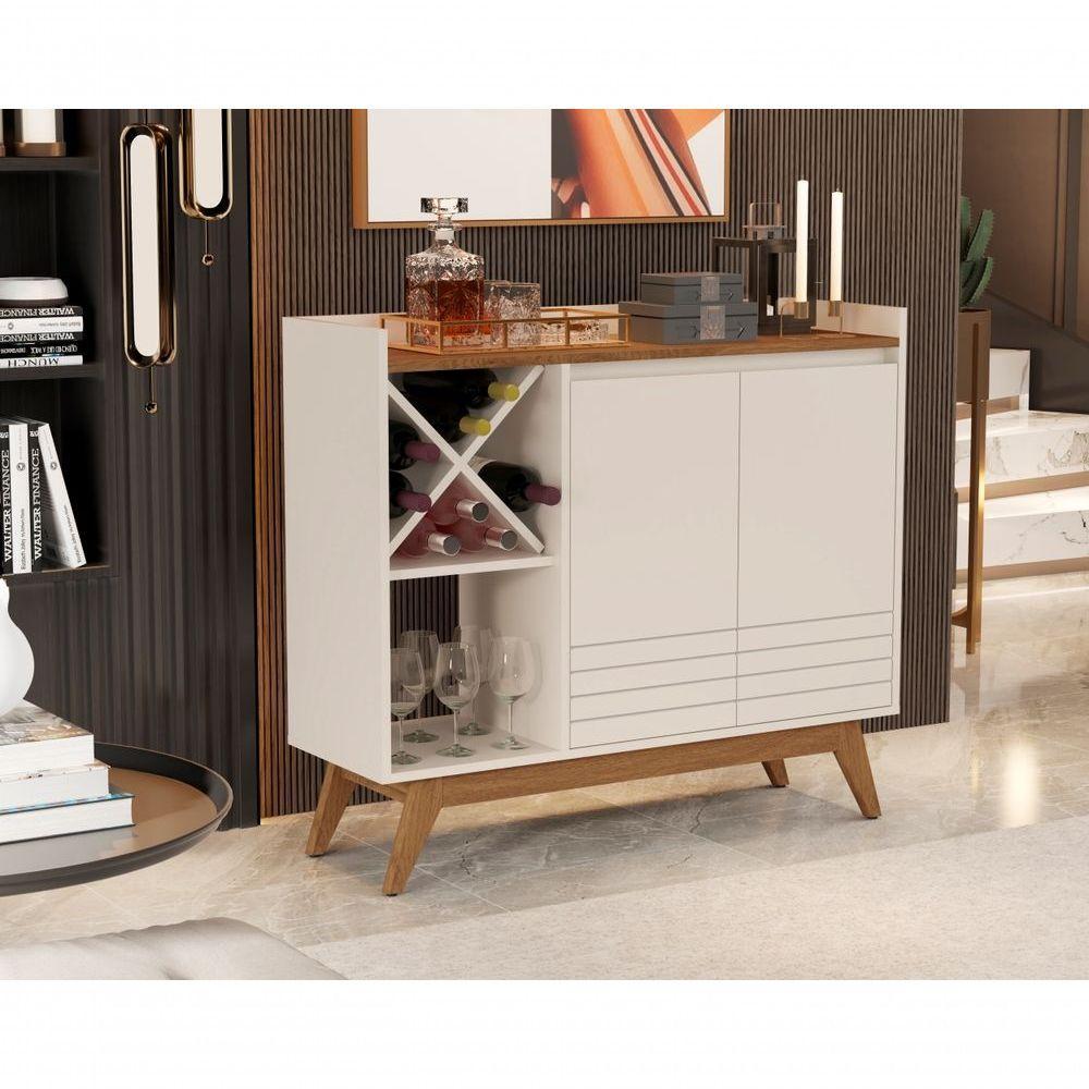 Buffet Adega Berlim 2 Portas Off White Freijo - 2
