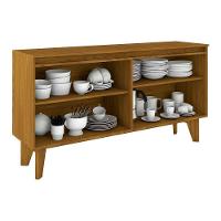 Buffet de Sala Jantar Quartzo 4 Portas Nature/Off White - Henn - 2
