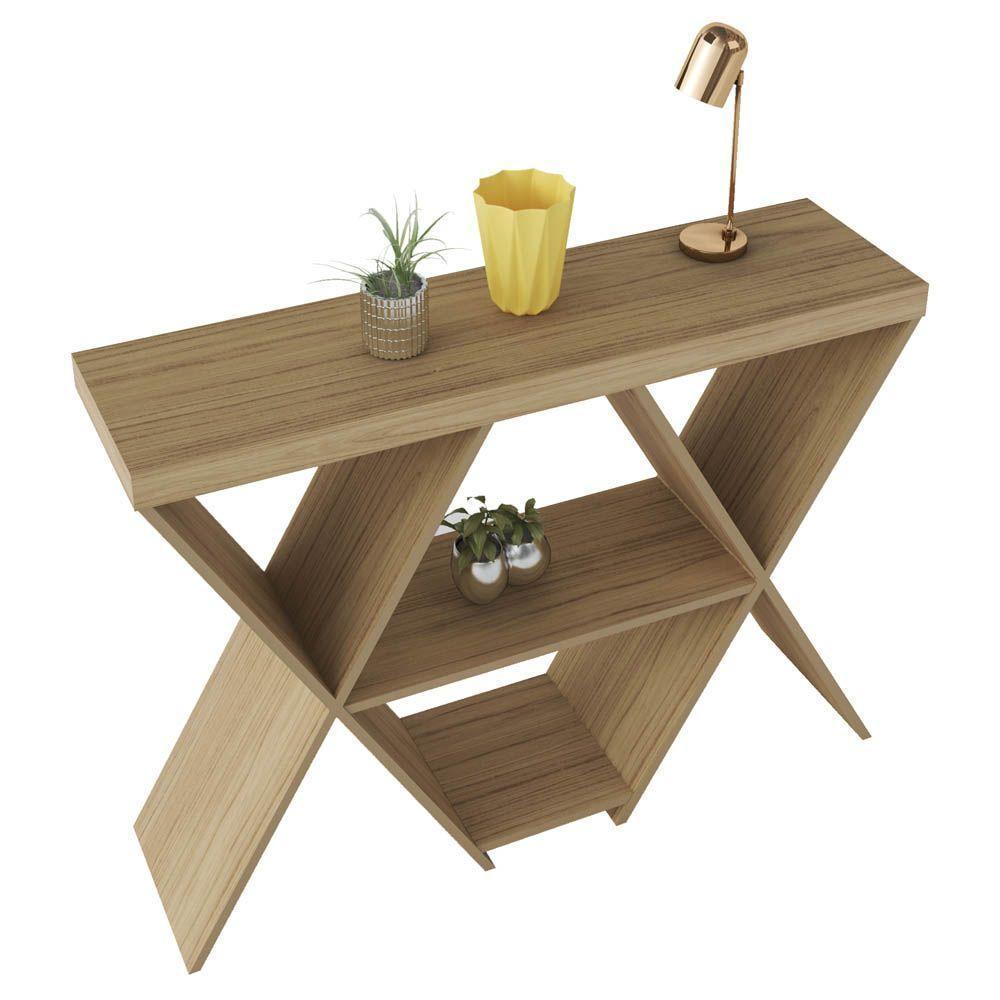 Aparador Estrela Carvalho Com 1 Prateleiras 2 Nichos - 3