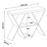 Aparador Estrela Carvalho Com 1 Prateleiras 2 Nichos