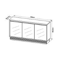 Buffet De Sala Jantar Bb2609 3 Portas C- Espelho E 1 Gaveta Natural - 3