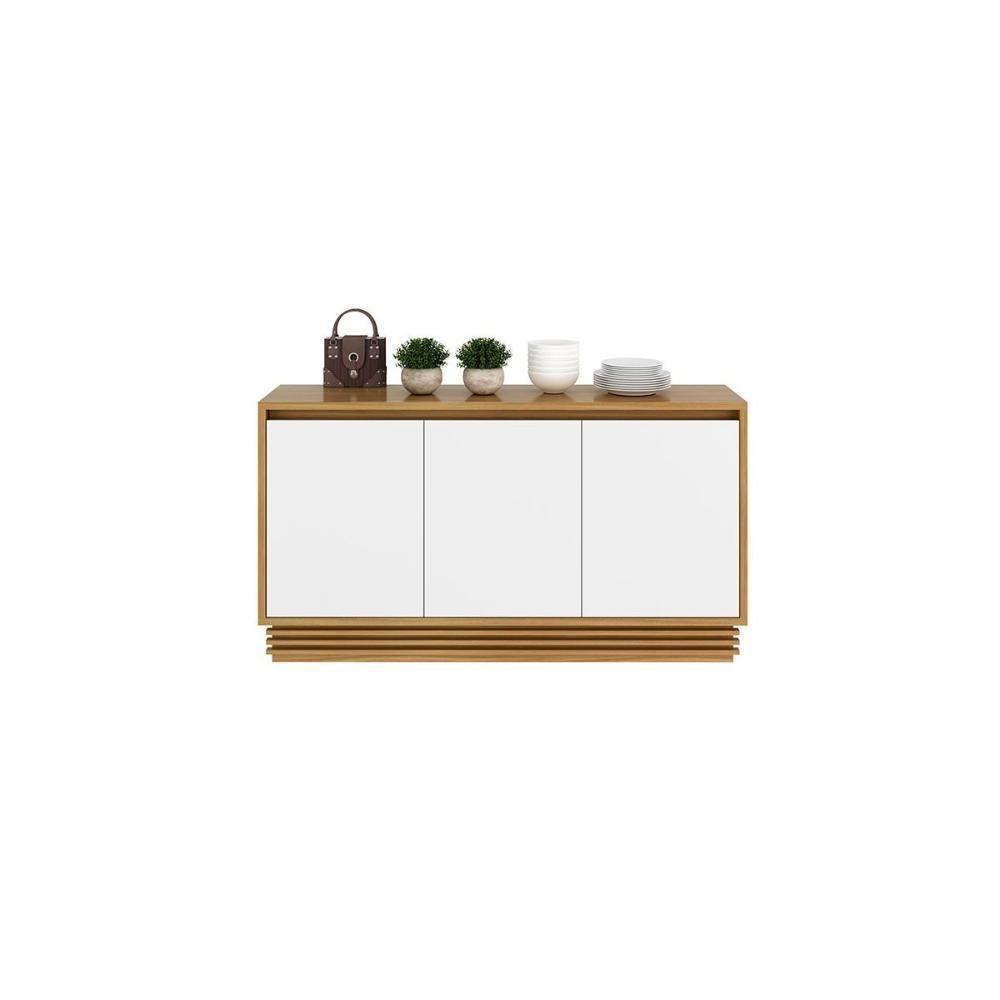 Buffet De Sala Jantar Bb2610 3 Portas Natural-off White - Tecno Mobili - 1