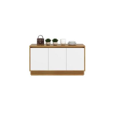 Buffet De Sala Jantar Bb2610 3 Portas Natural-off White - Tecno Mobili