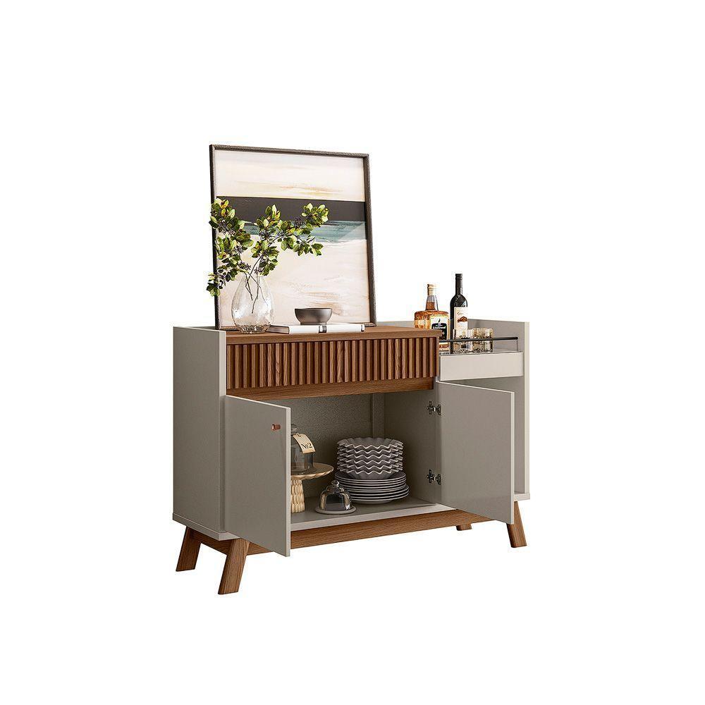 Aparador Buffet 2 Portas 133 Cm Lucca Freijo-off White - 3