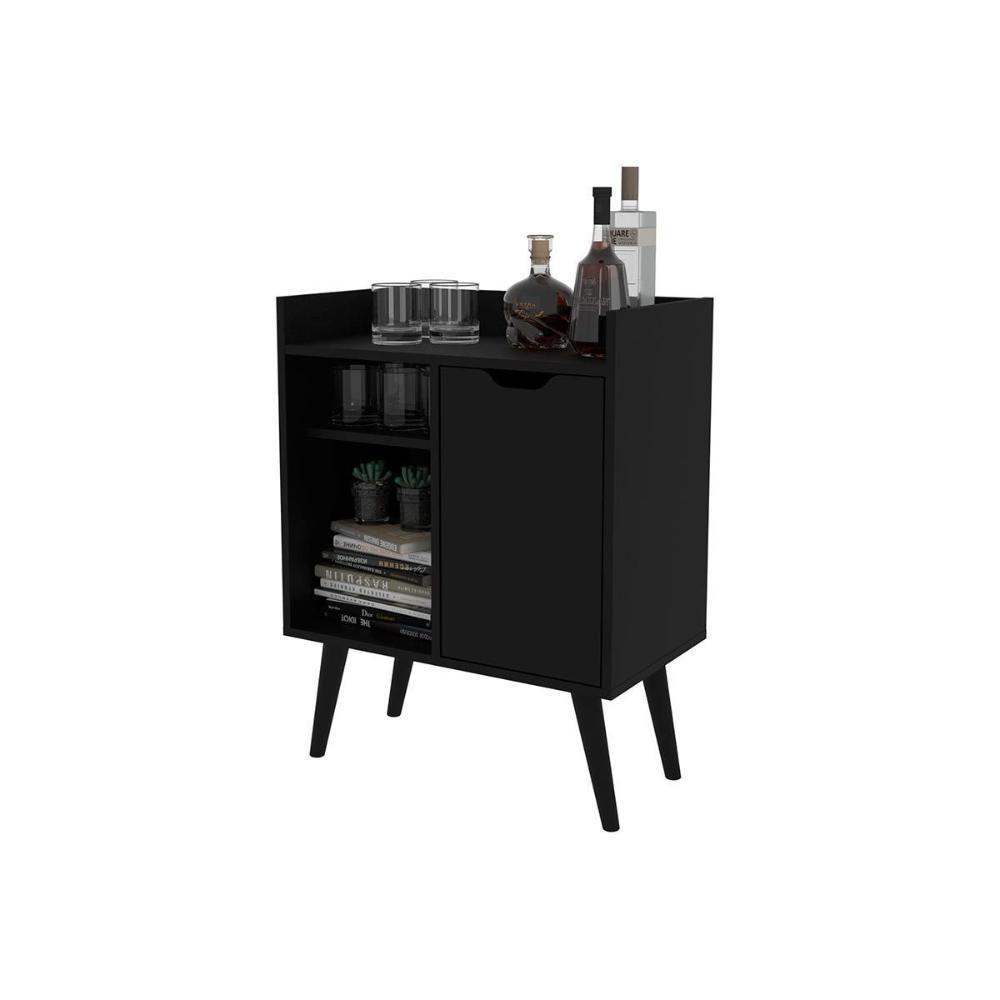 Aparador De Sala Jantar Ap2310 1 Porta Amêndoa - Tecno Mobili - 3