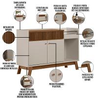 Aparador Buffet De Jantar 2 Portas Mateo Freijó Off White - 7