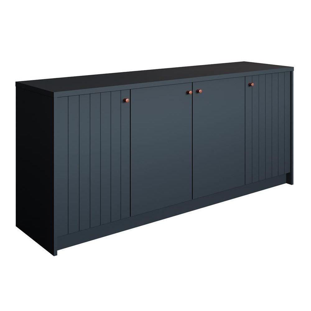 Buffet de Sala Jantar Lia 4 Portas Cinza - Cimol - 1