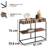 Kit Aparador E Mesa De Centro Aurum Demoliçao Preto Dhom Demoliçao Preto - 10