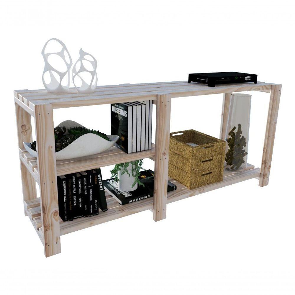 Conjunto Armário Moderno Organizar 80X110Cm Envio Imediato Para Objetos E Aparador Madeira Natural D - 2