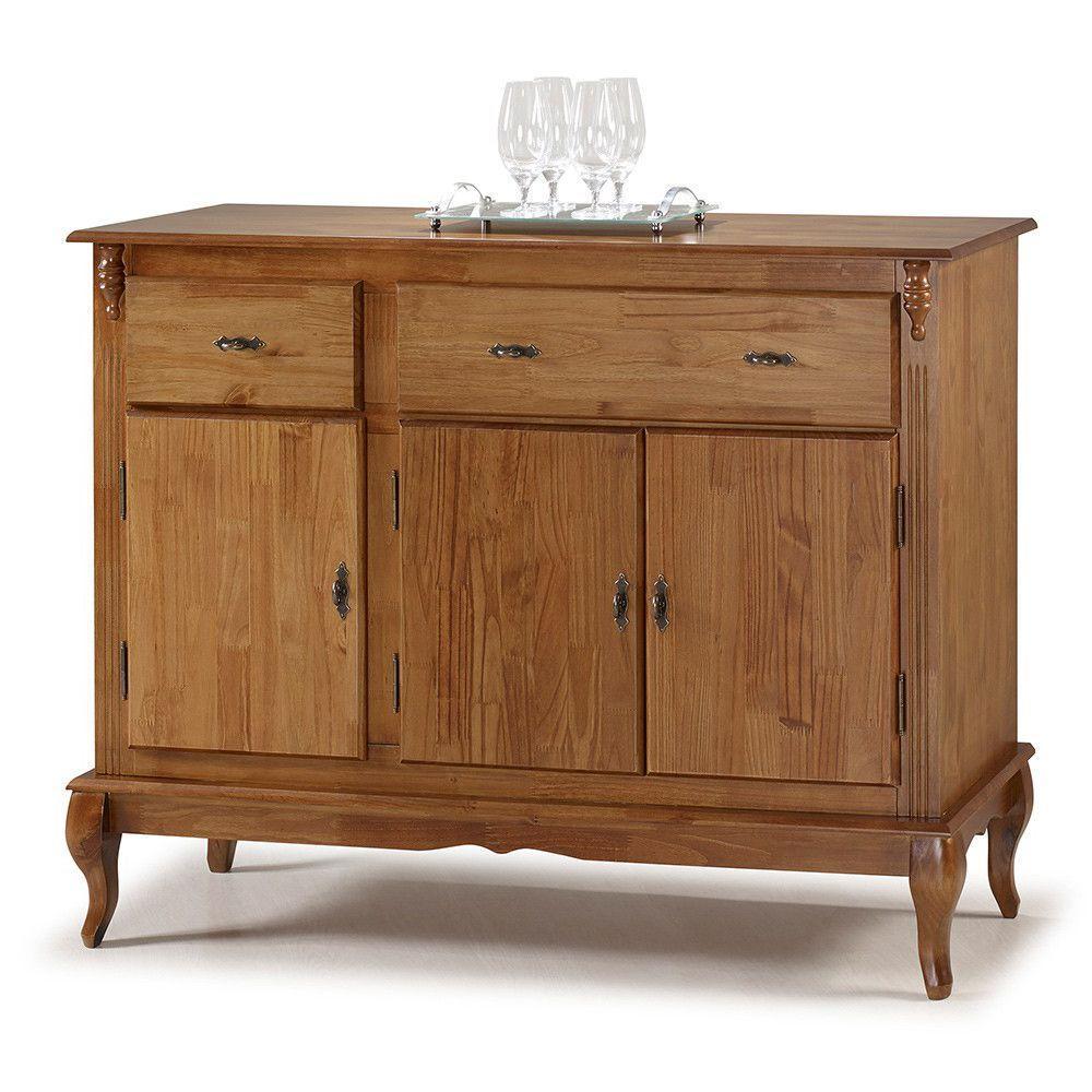 Balcão Buffet 3 Portas 2 Gavetas - M560631 Garapa - Verniz - 7