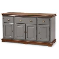 Balcão Buffet 4 Portas 2 Gavetas Manchester - M52048 Garapa - Verniz - 1