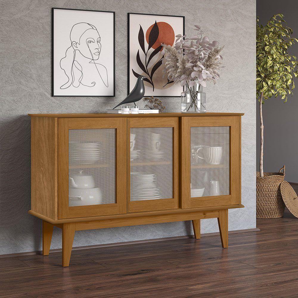 Aparador Buffet Detroit 3 Portas Nature - Tebarrot - 1