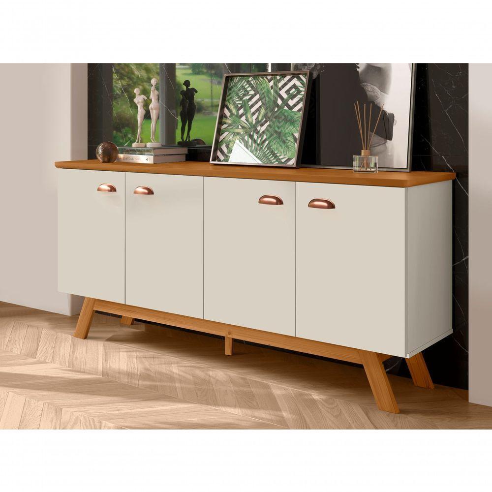 Buffet River 4 Portas Off White Nature - 2