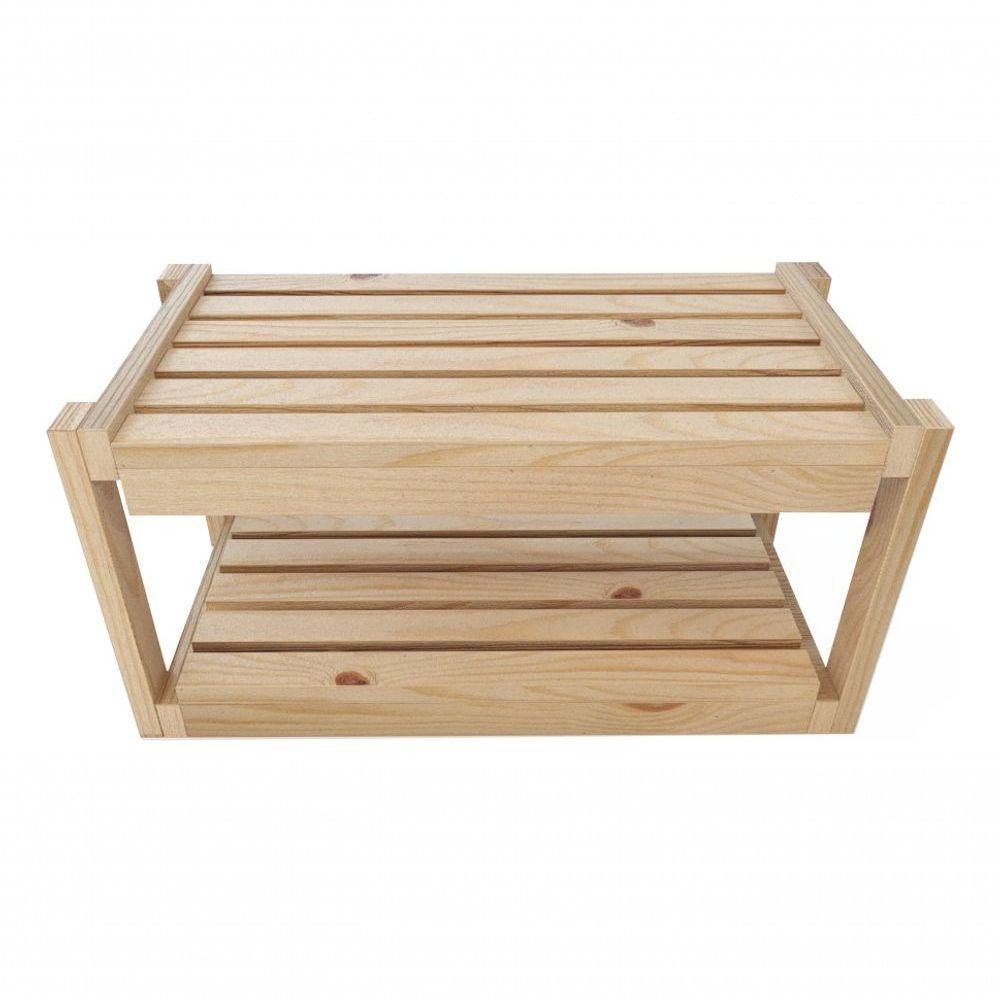 Kit Prateleiras Organizadoras Multiuso Cozinha E Armário Pinus Aparador Madeira Com Nichos Cozinha D - 2