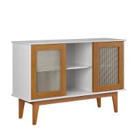 Aparador Buffet Detroit 3 Portas Branco/Nature - Tebarrot - 5