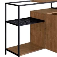 Buffet Para Sala De Jantar 2 Portas Pés Metálicos Dinâmico Vermont/preto - Artesano - 8