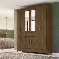 Guarda Roupa 8 Portas Com Espelho Portugal Castanho 835331 - 3