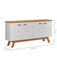 Buffet River 4 Portas Branco Nature - 6