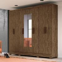 Guarda Roupa 8 Portas Com Espelho Diplomata Castanho 911331 - 3
