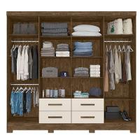 Guarda Roupa 8 Portas Plus Castanho Baunilha 941391 - 2