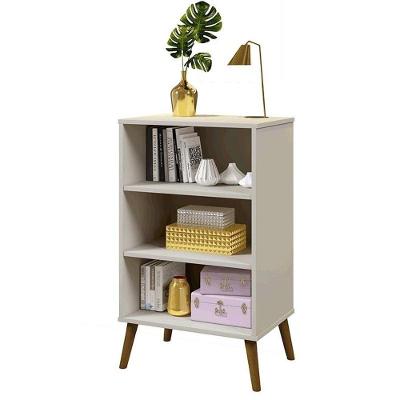 Aparador Organizador Cali Sala 2 Portas Pés Madeira Maciça Off White Off White