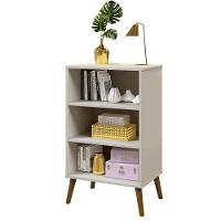 Aparador Organizador Cali Sala 2 Portas Pés Madeira Maciça Off White Off White - 1