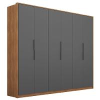 Guarda Roupa Casal 6 Portas Amêndola Touch Grafito D66010k - 1