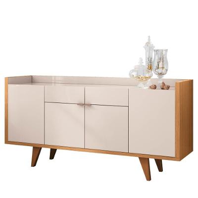 Balcão Aparador Buffet Sinfonia H01 Off White/cinamomo - Mpozenato