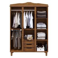 Guarda Roupa Solteiro 3 Portas 3 Gavetas Maciça Imbuia - 2