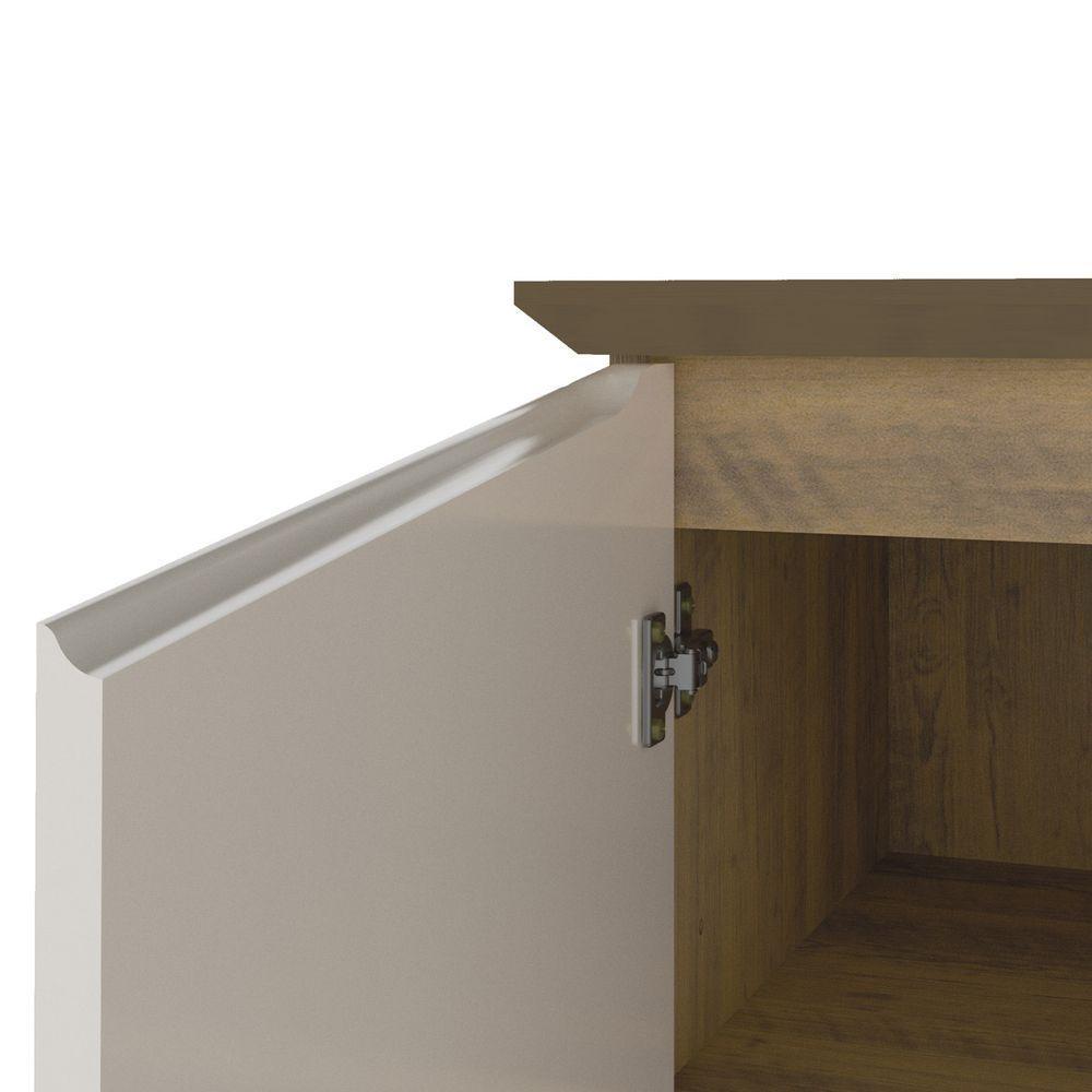 Bancada Oásis Pinho/ Off White 3 Portas Tampo - 3