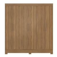 Guarda Roupa Casal 6 Portas Com Pés Prático Amêndola Touch - 4