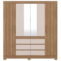 Guarda Roupa Casal 4 Portas 6 Gavetas Amendola/Off White - 2