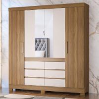 Guarda Roupa Casal 4 Portas 6 Gavetas Amendola/Off White - 5