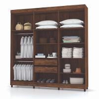 Guarda Roupa 6 Portas C/Espelho Elegance Imbuia Rustico - 5