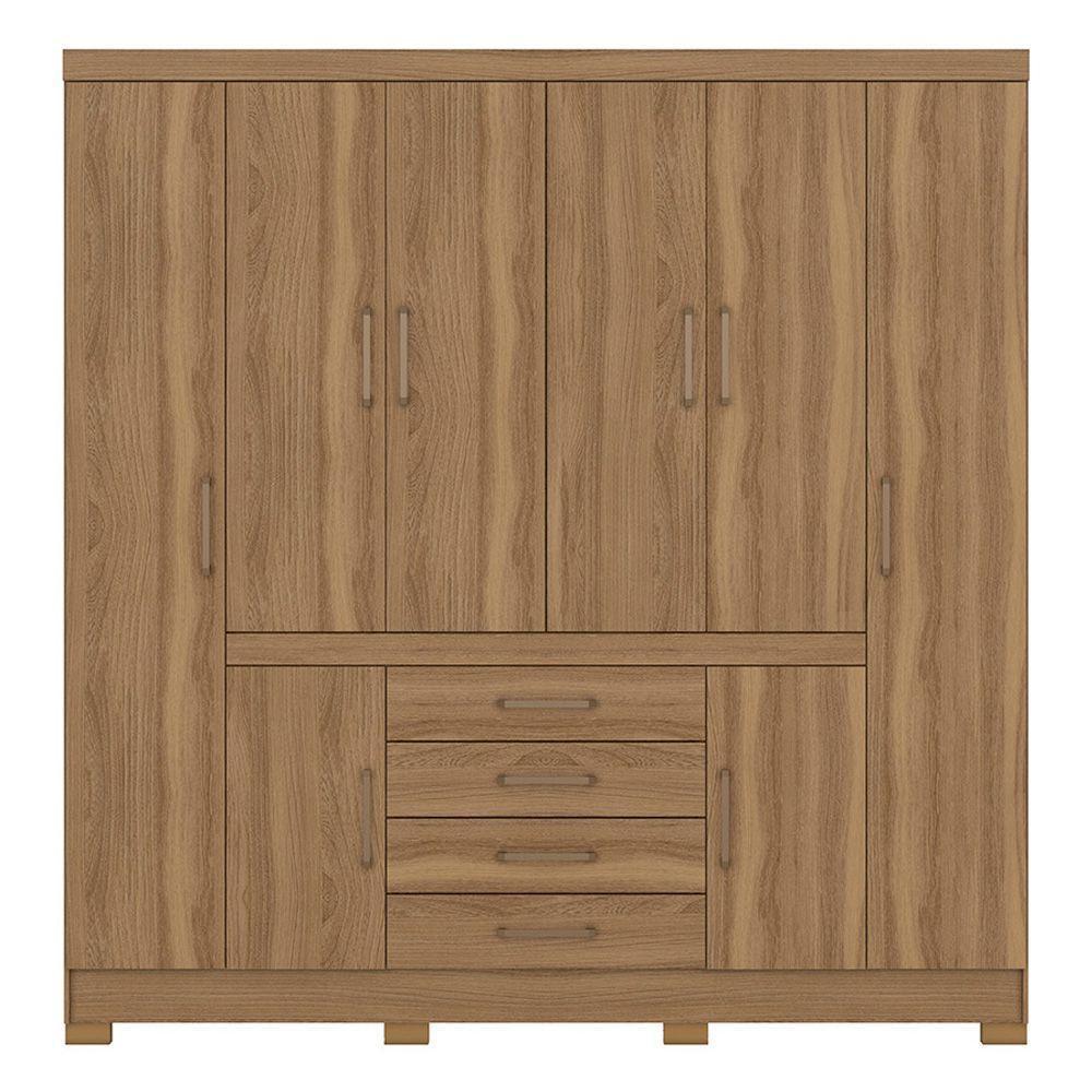 Guarda Roupa Casal 8 Portas Com Pés New Realce 84020 - 4