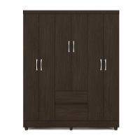 Guarda Roupa 6 Portas Com Pés Flash Ii ébano Touch 62920 - 4