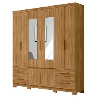 Guarda Roupa 8 Portas Com Espelho Porto Plus Freijó 943036 - 1
