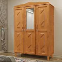Guarda Roupa Solteiro 3 Portas 3 Gavetas Madeira Mel - 1