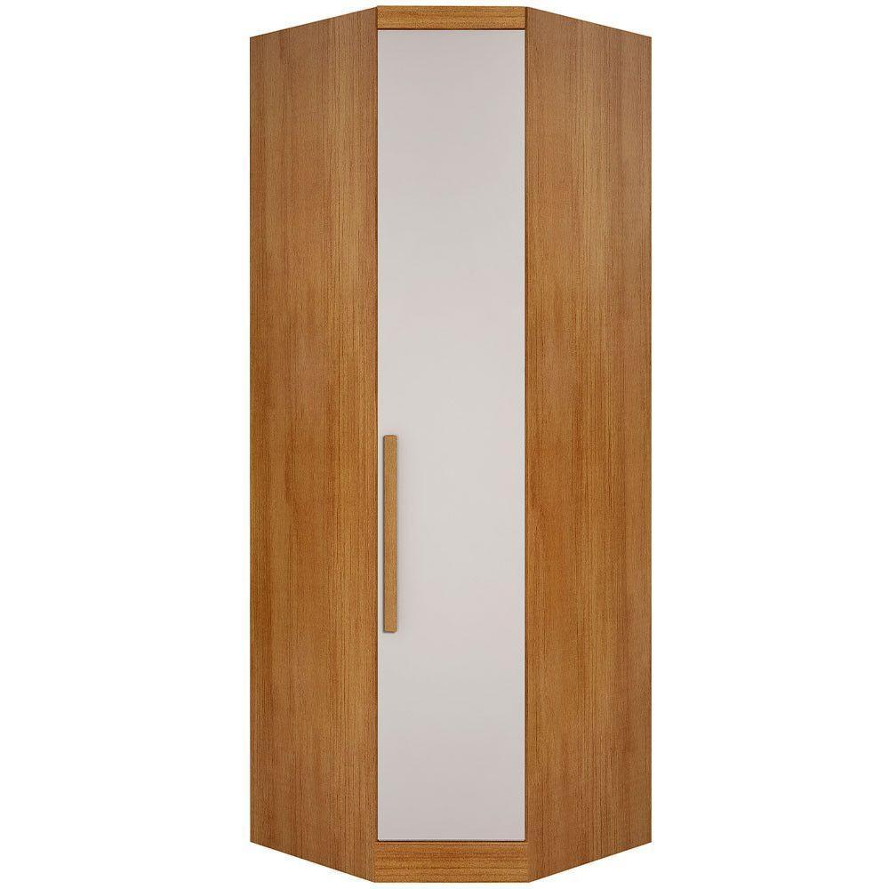 Modulo Obliquo P/ Guarda-roupa Com 1 Porta Cumaru/fendi - 1