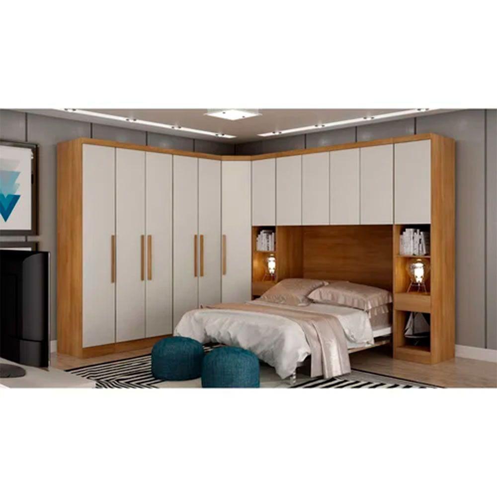 Modulo Obliquo P/ Guarda-roupa Com 1 Porta Cumaru/fendi - 4