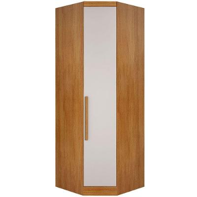 Módulo Canto Guarda Roupa Casal Safira 1 Porta Bater Cumaru-fendi MDF