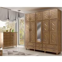Guarda-roupa 10 Portas E Cômoda Sapateira Madeira Imbuia - 1