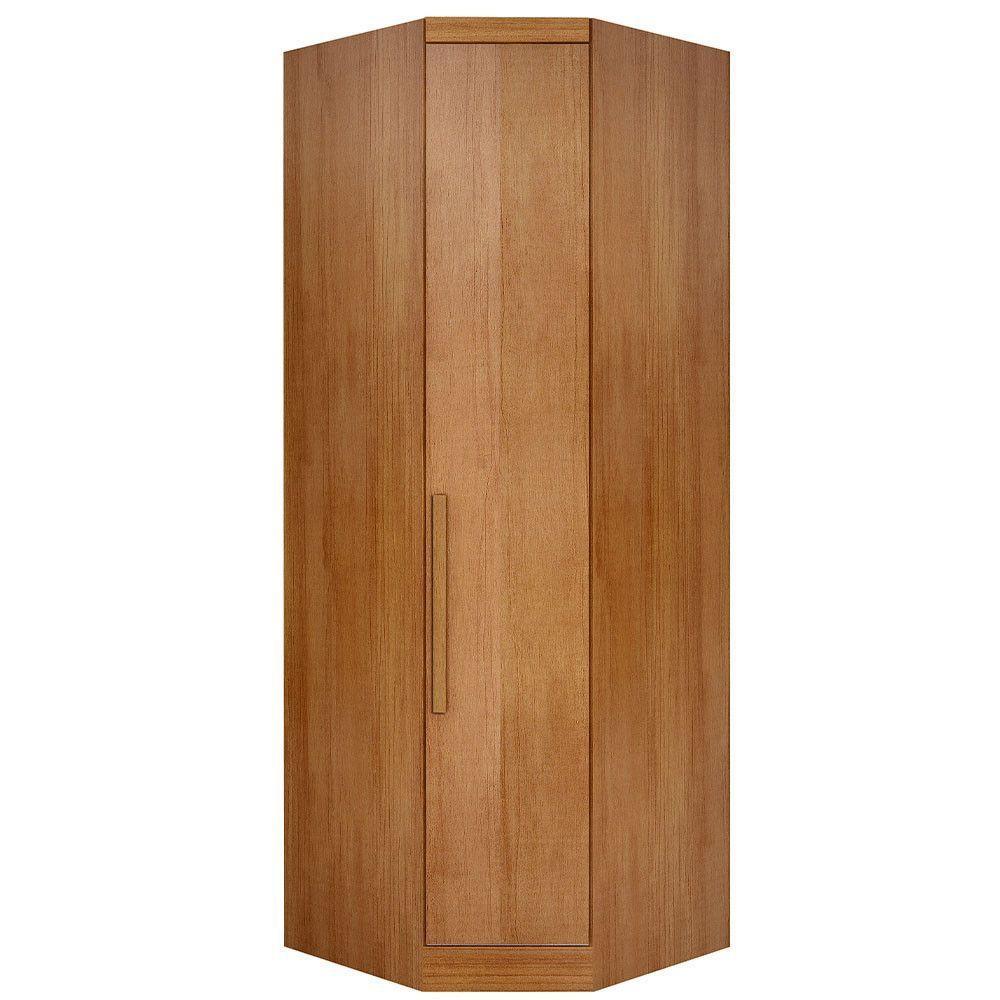 Modulo Canto Obliquo Para Guarda-roupa Com 01 Porta Cumaru - 1
