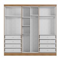 Modulo P/ Guarda Roupa Com 6 Portas E 8 Gavetas Cumaru/fendi - 5