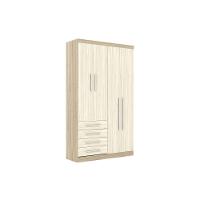 Guarda Roupa Modulado 4 Portas 4 Gavetas 193 Master Avelã Rústico Ártico Rústico