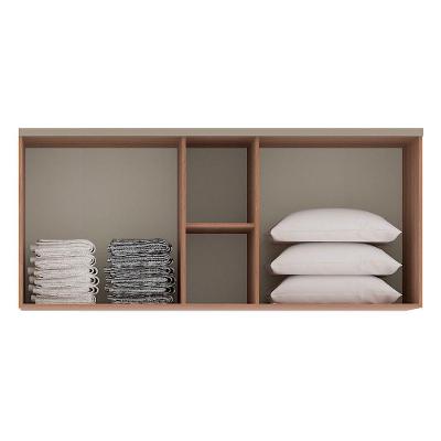 Maleiro Closet Sem Porta Ponte Queen 165cm 2 Divisórias