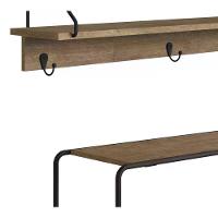 Conjunto Hall De Entrada Banco E Prateleira 27896 Linha Tube